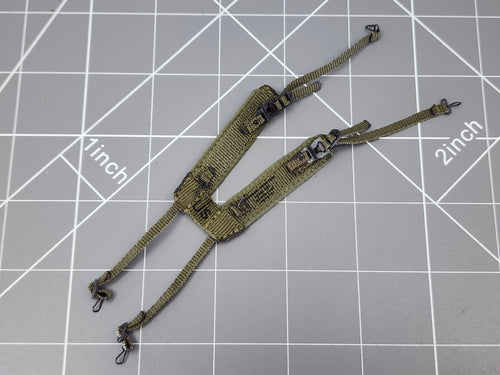 BAM 1/6 Vietnam OD Green H Type Harness (Toy Soldier)