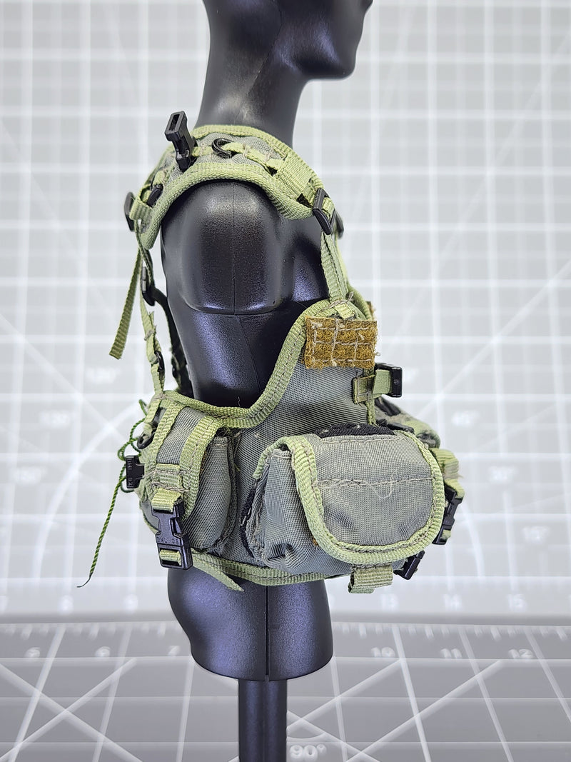 Load image into Gallery viewer, BAM 1/6 OD Green Vest W/ Pouches (Dragon)
