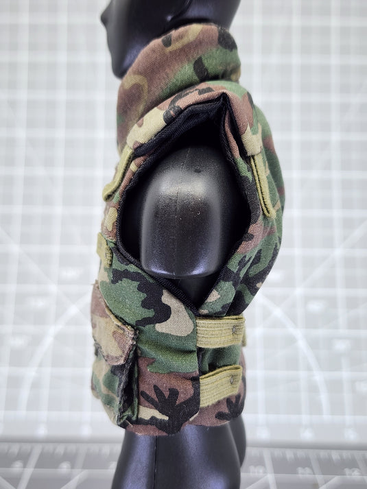 BAM 1/6 Woodlands Camo Plate Carrier Vest (Dragon)