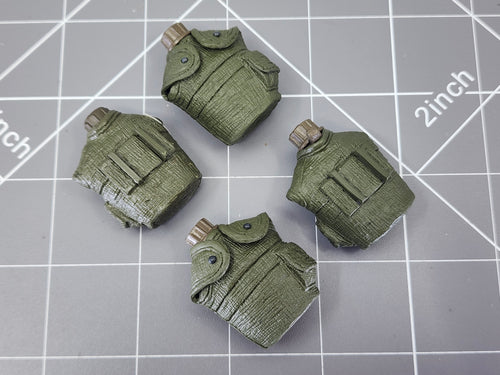 BAM 1/6 OD Green Canteen 4 Pack (Dragon)