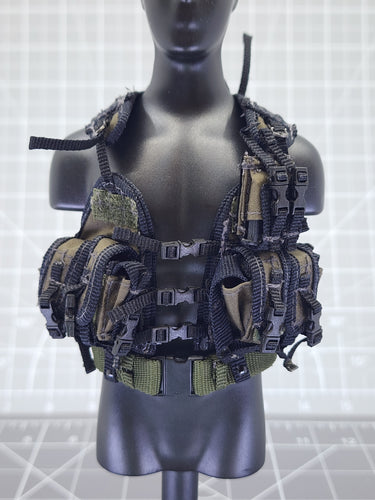BAM 1/6 OD Green Vest W/ Ammo Pouches (ACE)
