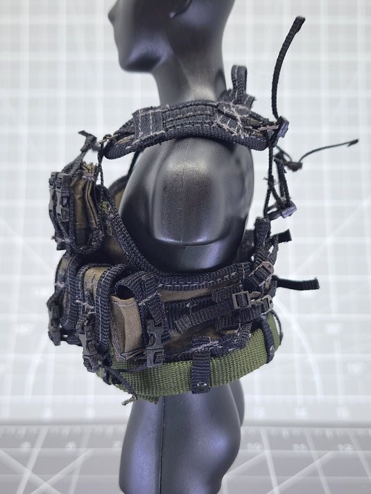 BAM 1/6 OD Green Vest W/ Ammo Pouches (ACE)