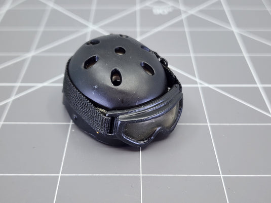 BAM 1/6 Black BHD Helmet W/ White Liner & Goggles (Toy Soldier)