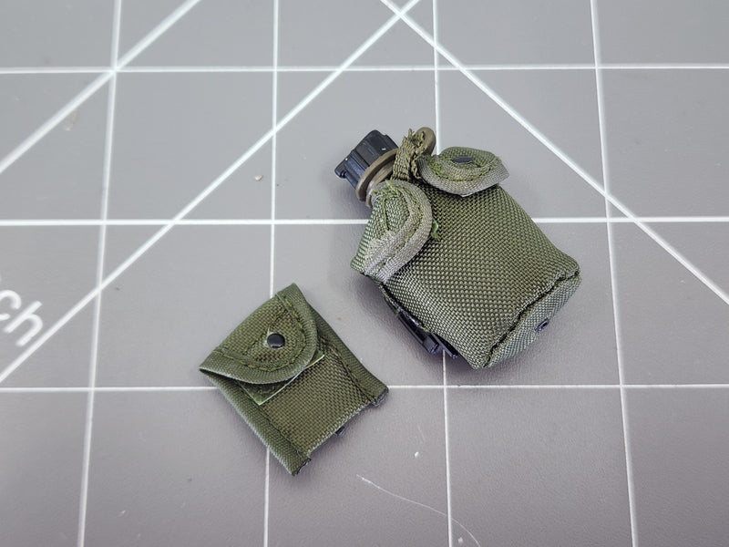 Load image into Gallery viewer, BAM 1/6 OD Green BHD Canteen &amp; Pouch (Toy Soldier)
