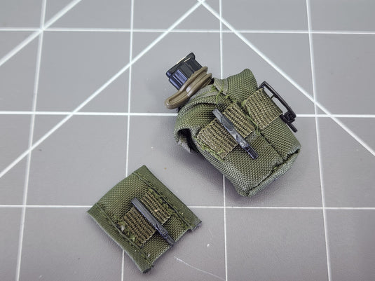 BAM 1/6 OD Green BHD Canteen & Pouch (Toy Soldier)