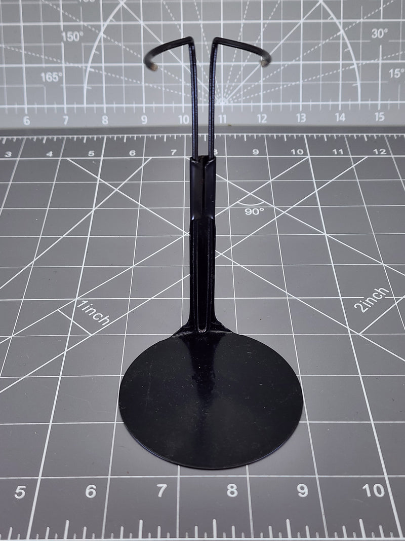 Load image into Gallery viewer, BAM 1/6 Black Round Figure Stand Metal (Shortened Waist supports)
