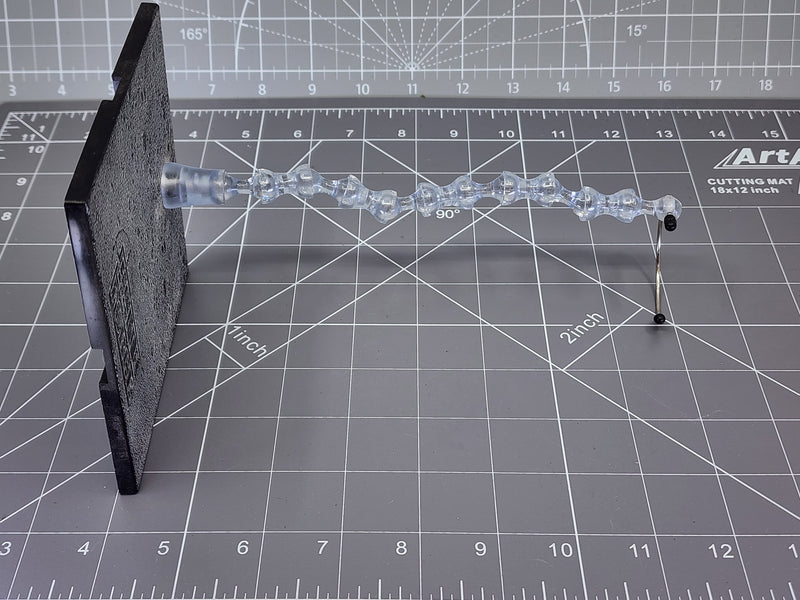 Load image into Gallery viewer, BAM 1/6 Elite Force Figure Stand W/ Silver Texture Base &amp; Clear Flexible Stem
