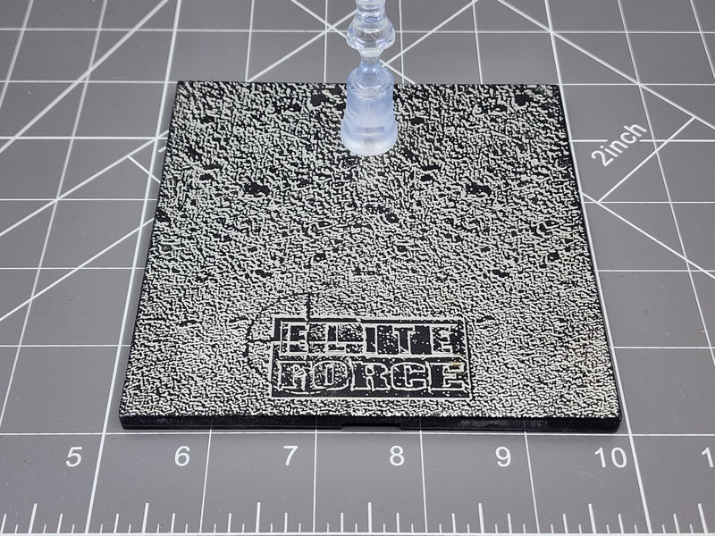 Load image into Gallery viewer, BAM 1/6 Elite Force Figure Stand W/ Silver Texture Base &amp; Clear Flexible Stem
