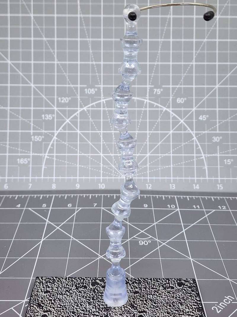 Load image into Gallery viewer, BAM 1/6 Elite Force Figure Stand W/ Silver Texture Base &amp; Clear Flexible Stem

