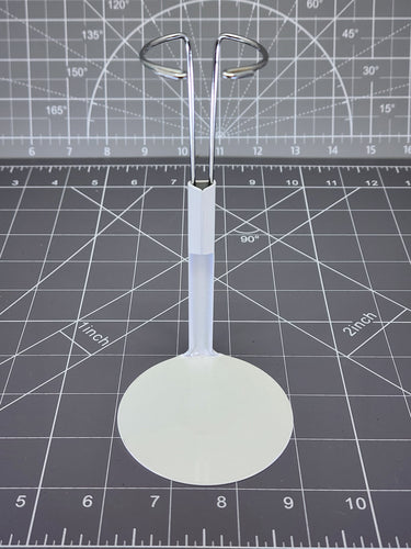 BAM 1/6 White Round Figure Stand Metal