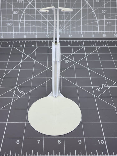 BAM 1/6 White Round Figure Stand Metal 2