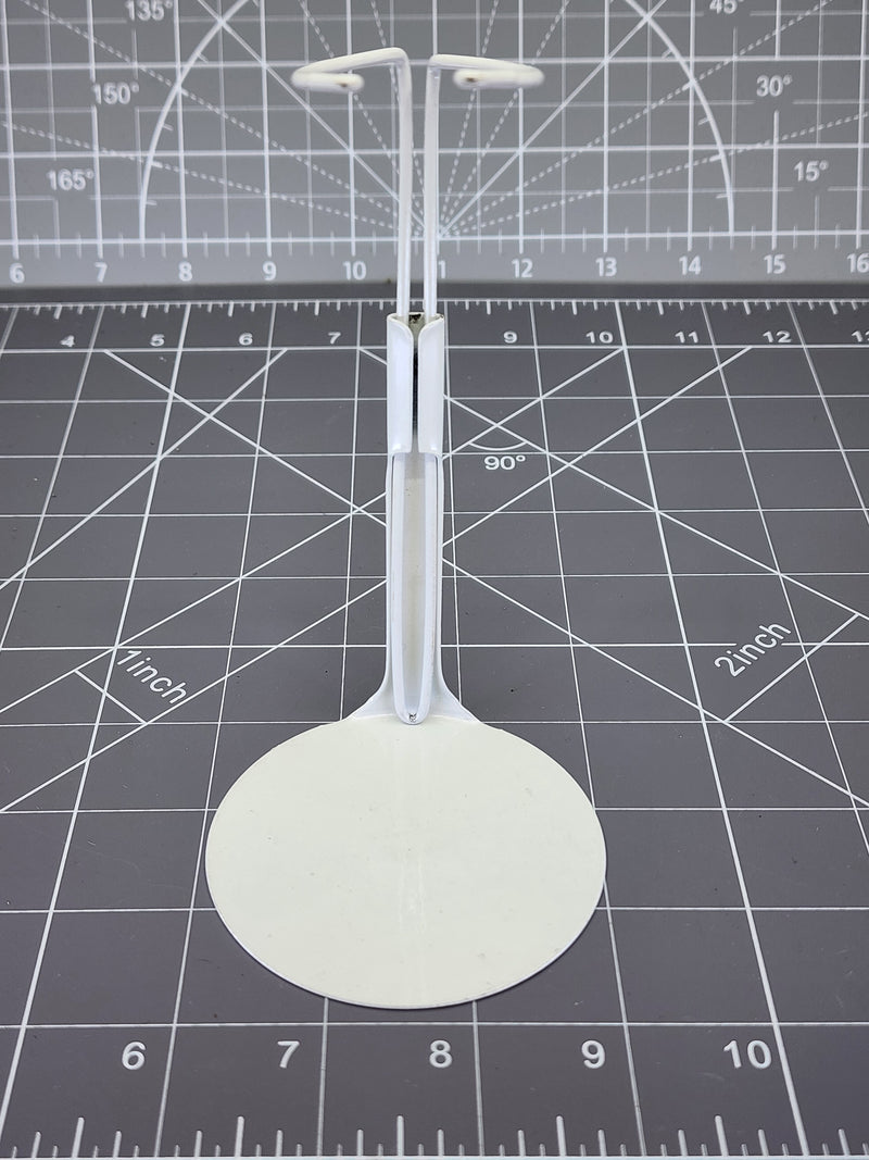 Load image into Gallery viewer, BAM 1/6 White Round Figure Stand Metal 2
