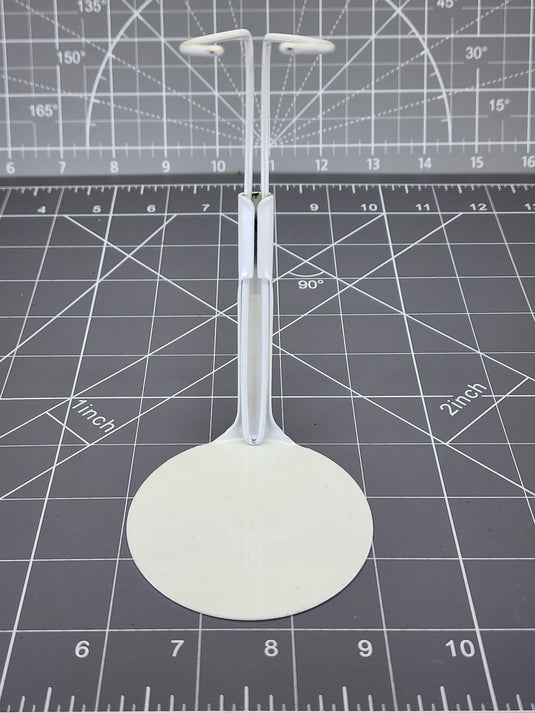 BAM 1/6 White Round Figure Stand Metal 2