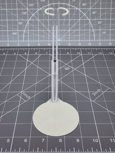 BAM 1/6 White Round Figure Stand Metal 3