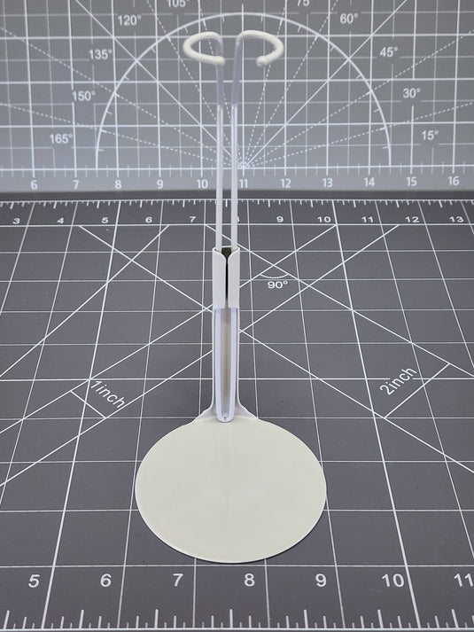 BAM 1/6 White Round Figure Stand Metal 3