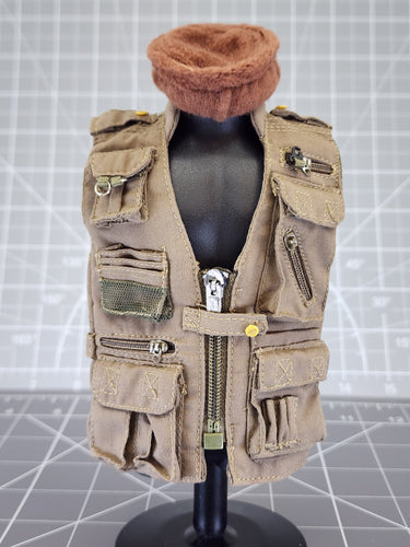 BAM 1/6 PMC DEVGRU OD Green Concealment Vest W/ Pakol Cap Ver. 5 (Hot Toys)