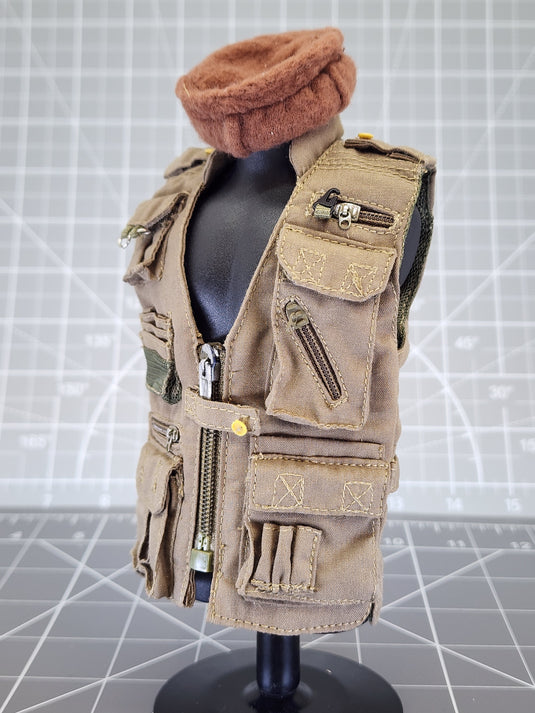 BAM 1/6 PMC DEVGRU OD Green Concealment Vest W/ Pakol Cap Ver. 5 (Hot Toys)