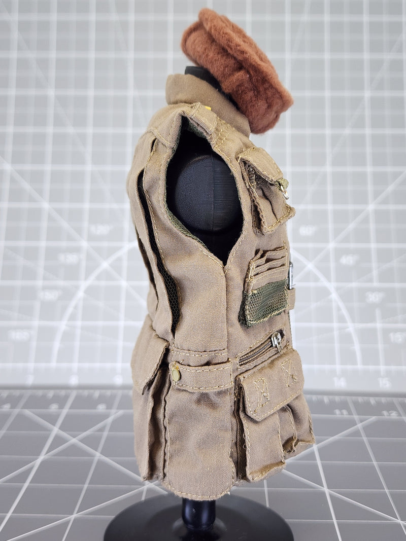 Load image into Gallery viewer, BAM 1/6 PMC DEVGRU OD Green Concealment Vest W/ Pakol Cap Ver. 5 (Hot Toys)
