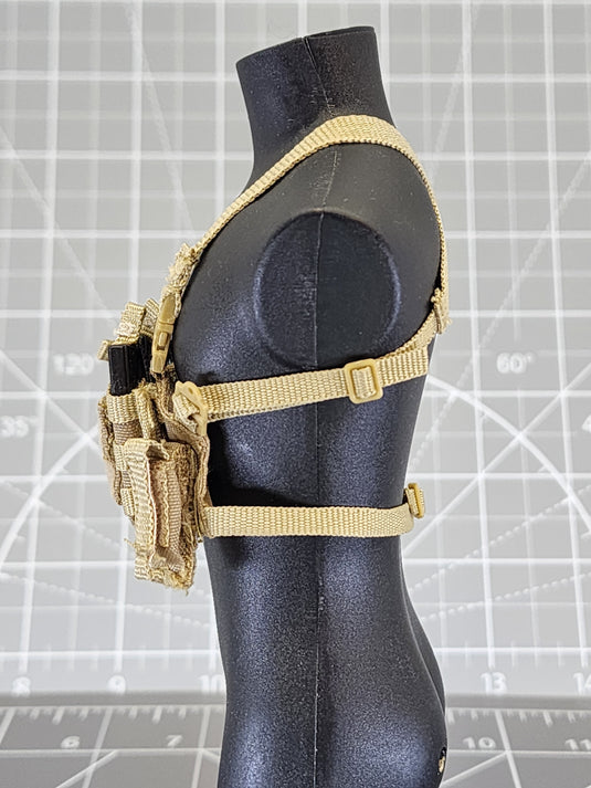 BAM 1/6 Coyote Tan Chest Rig Ammo Carrier (Playhouse)
