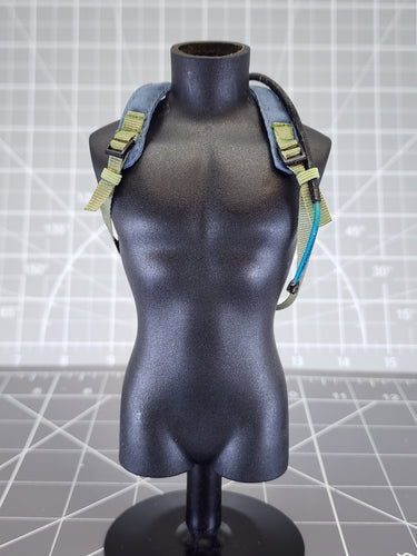 BAM 1/6 Blue Hydration Backpack With Drinking Tube (Dragon)