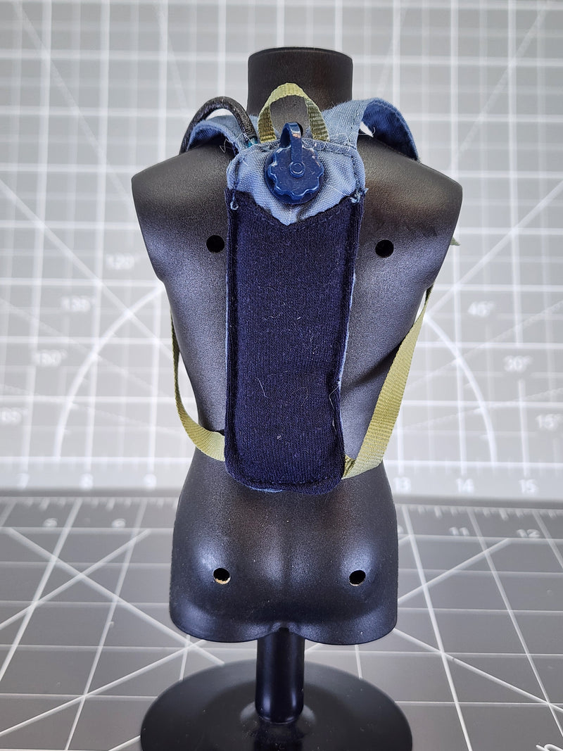 Load image into Gallery viewer, BAM 1/6 Blue Hydration Backpack With Drinking Tube (Dragon)
