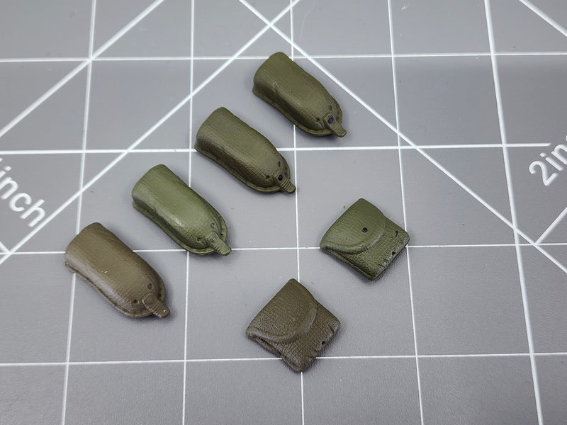 Load image into Gallery viewer, BAM 1/6 Vietnam OD Green Pouch Set Ver. 1 (Soldiers Of The World)
