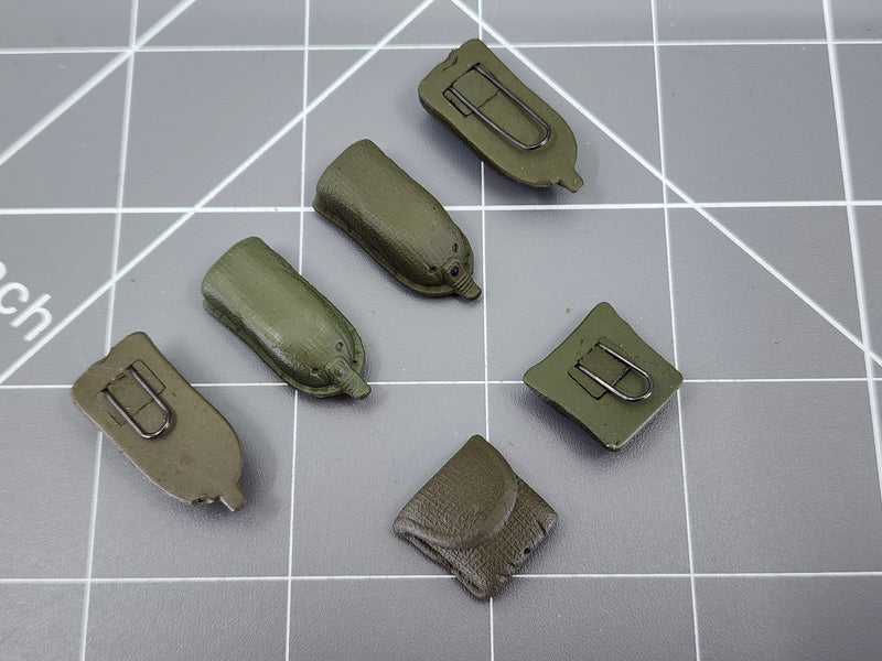 Load image into Gallery viewer, BAM 1/6 Vietnam OD Green Pouch Set Ver. 1 (Soldiers Of The World)
