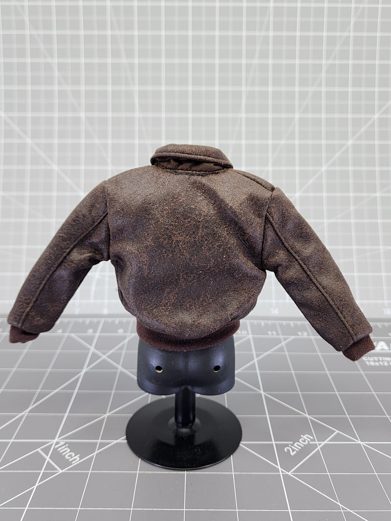 Load image into Gallery viewer, BAM 1/6 Brown Leather Pilot Jacket (Dragon)
