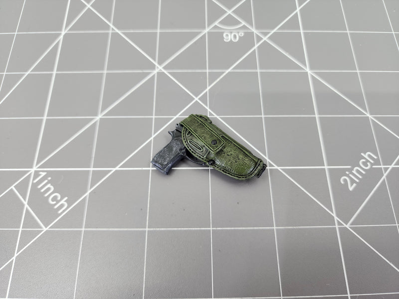 Load image into Gallery viewer, BAM 1/6 M9 Pistol W/ OD Green Belt Holster (Dragon)
