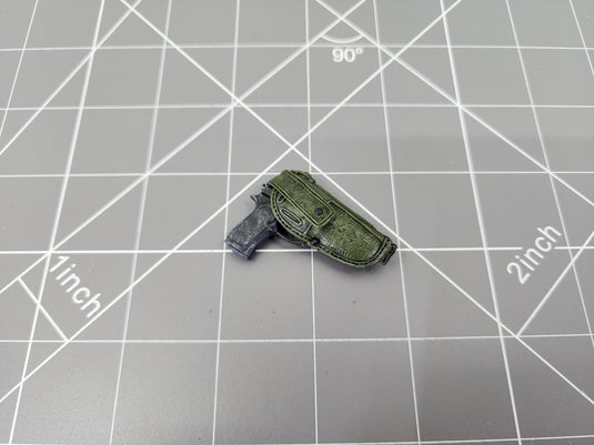 BAM 1/6 M9 Pistol W/ OD Green Belt Holster (Dragon)