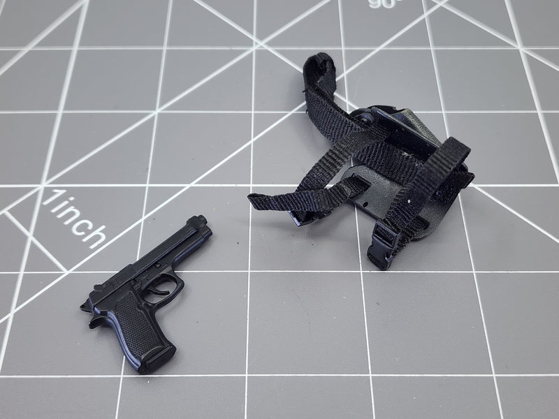 Load image into Gallery viewer, BAM 1/6 M9 Pistol W/ Black Drop Leg Holster
