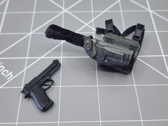 BAM 1/6 M9 Pistol W/ Black Drop Leg Holster