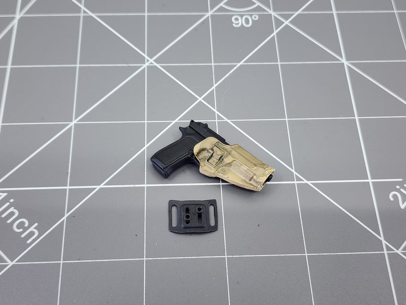 Load image into Gallery viewer, BAM 1/6 M9 Pistol W/ Low Profile Holster

