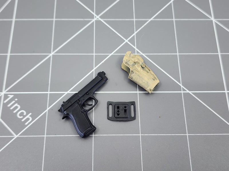 Load image into Gallery viewer, BAM 1/6 M9 Pistol W/ Low Profile Holster
