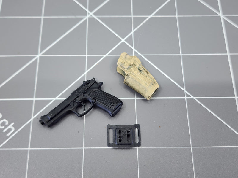 Load image into Gallery viewer, BAM 1/6 M9 Pistol W/ Low Profile Holster

