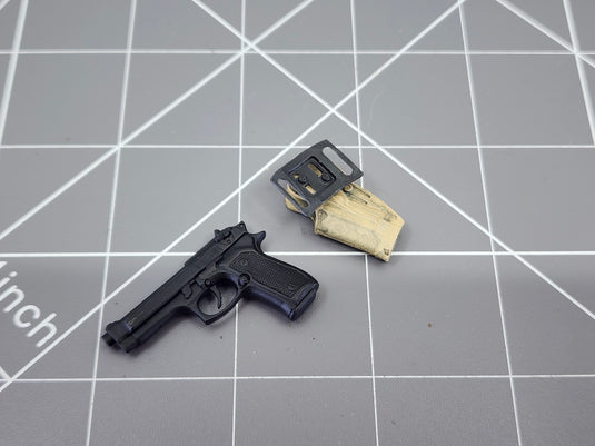 BAM 1/6 M9 Pistol W/ Low Profile Holster