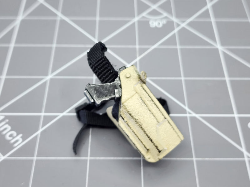 Load image into Gallery viewer, BAM 1/6 Pistol W/ Tan Drop Leg Holster (Very Hot)
