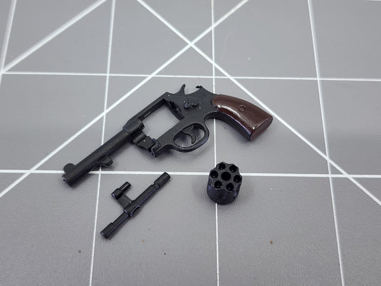 BAM 1/6 .38 Revolver W/ Belt & Brown Holster ver.2