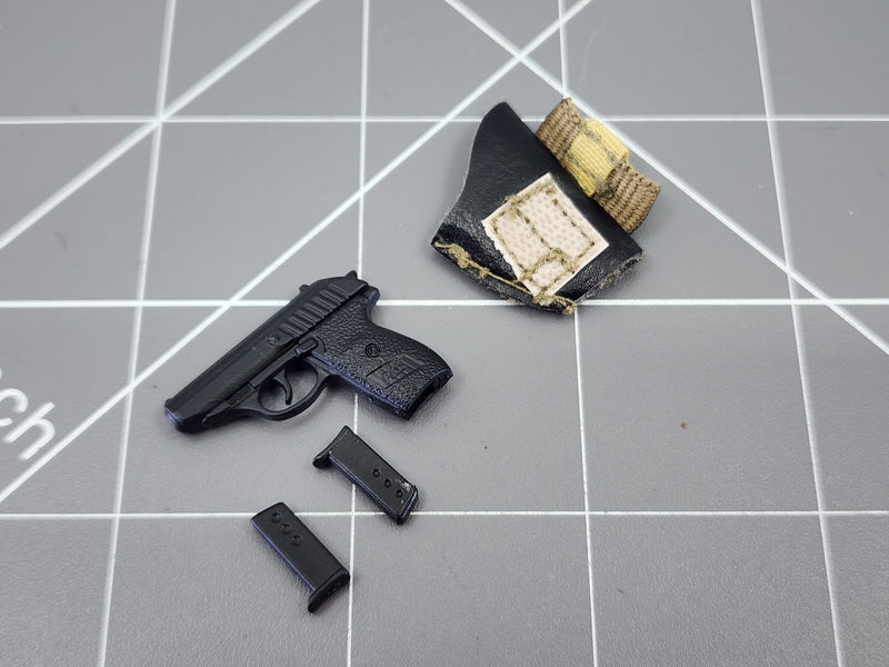 Load image into Gallery viewer, BAM 1/6 James Bond Pistol W/ Concealment Holster
