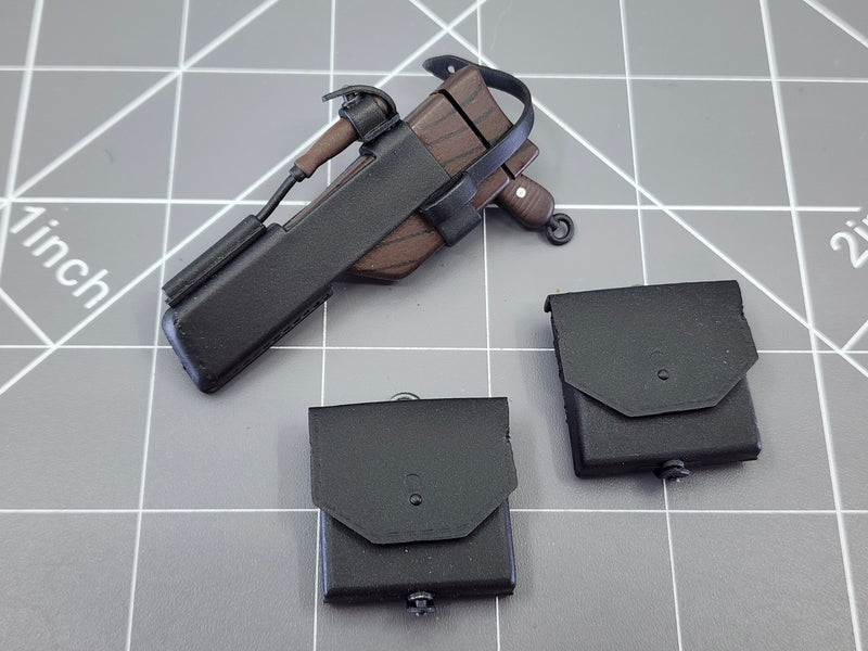 Load image into Gallery viewer, BAM 1/6 WWII Mauser Pistol W/ Holster &amp; Ammo Pouches
