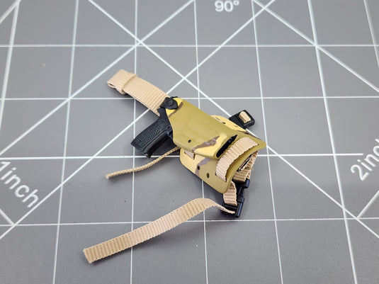 BAM 1/6 P226 Pistol W/ 3c Camo Drop Leg Holster (Ace)