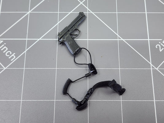 BAM 1/6 M9 Pistol W/ 3C Desert Camo Drop Leg Holster (Hot Toys)