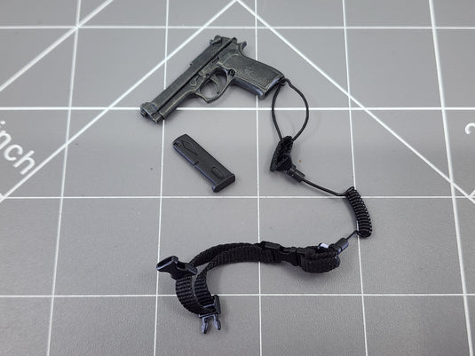 BAM 1/6 M9 Pistol W/ 3C Desert Camo Drop Leg Holster (Hot Toys)