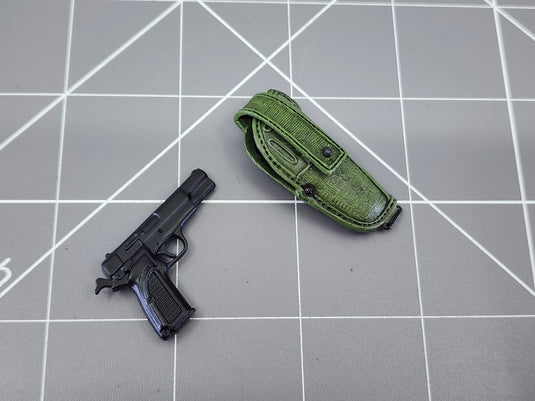 BAM 1/6 Hi Power Pistol W/ Molle Green Holster (Dragon)