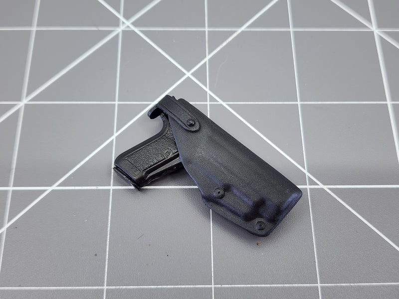 Load image into Gallery viewer, BAM 1/6 HK P7 Pistol With Spring Slide Action &amp; Black Holster
