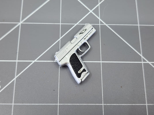 BAM 1/6 Silver HK Pistol W/ Spring Slide Action