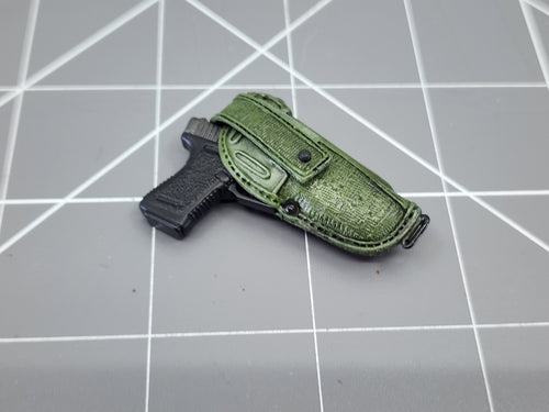 BAM 1/6 Pistol W/ OD Green Drop Leg Holster Ver2