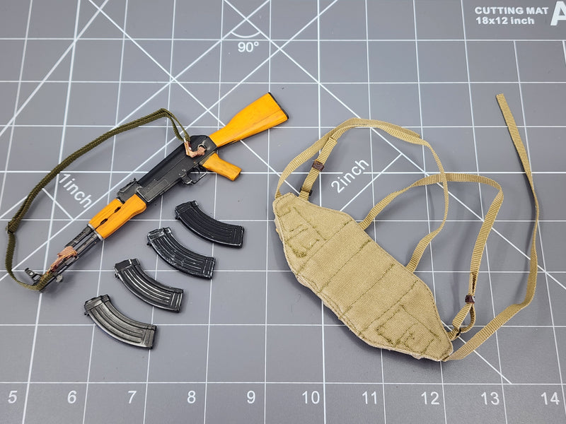 Load image into Gallery viewer, BAM 1/6 Vietnam Ak W/ Chest Rig, Extra Mags, &amp; 1 Metal Mag (Soldier Story)

