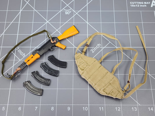 BAM 1/6 Vietnam Ak W/ Chest Rig, Extra Mags, & 1 Metal Mag (Soldier Story)