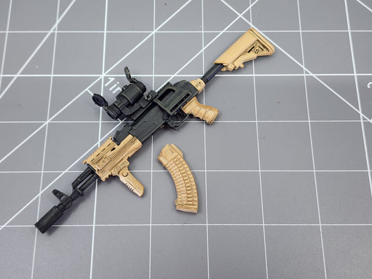 BAM 1/6 Coyote Tan Ak W/ Scope & Grip (Hot Toys)